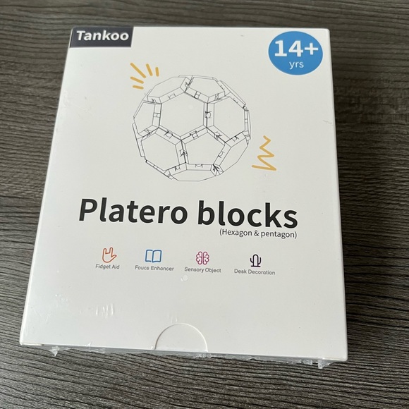 Tankoo Platero Blocks with 32pcs Hexagon Tiles Sensory Fidget Focus 14+ Years. - Picture 1 of 2